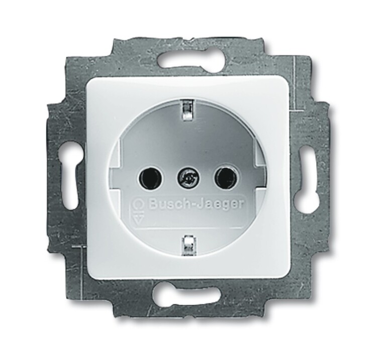 Розетка SCHUKO 16А 250В, цвет альпийский белый | 2011-0-2829 | 2CKA002011A2829 | ABB