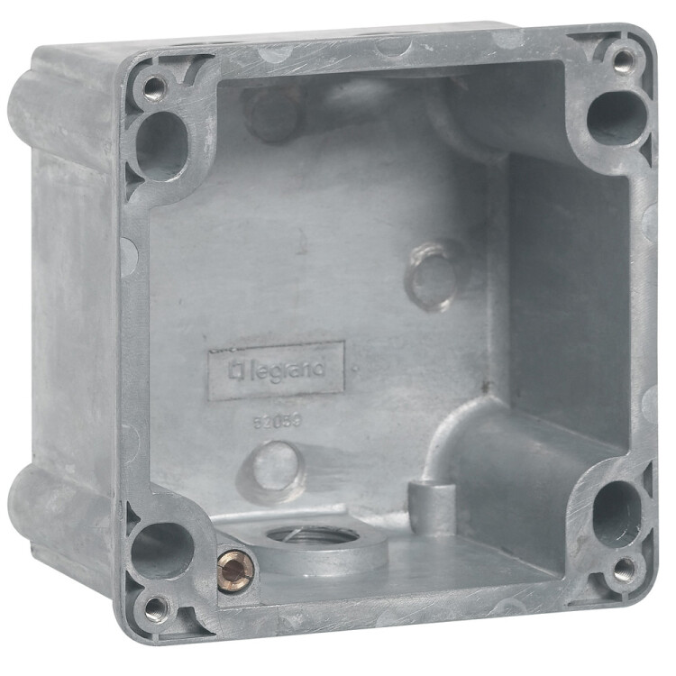 Коробка с одним ответстием под сальник Hypra Prisinter - IP 44/55 - 2К+З - 16 А - металл | 052059 | Legrand