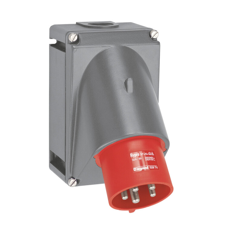 Встраиваемая розетка Hypra Prisinter - IP 44/55 - 3К+З - 32 А - пластик | 052903 | Legrand