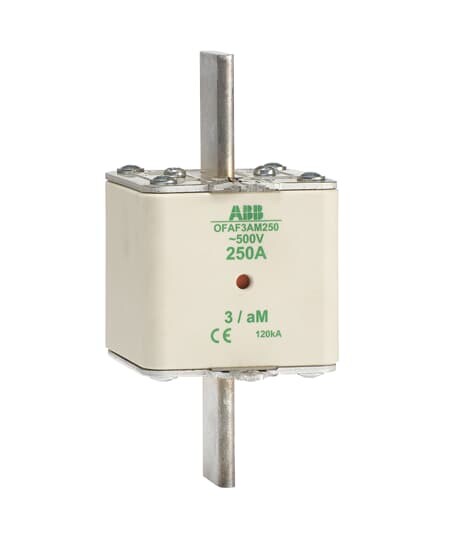 Предохранитель OFAF3aM250 250A тип аМ размер3, до 500В | 1SCA022697R9780 | ABB