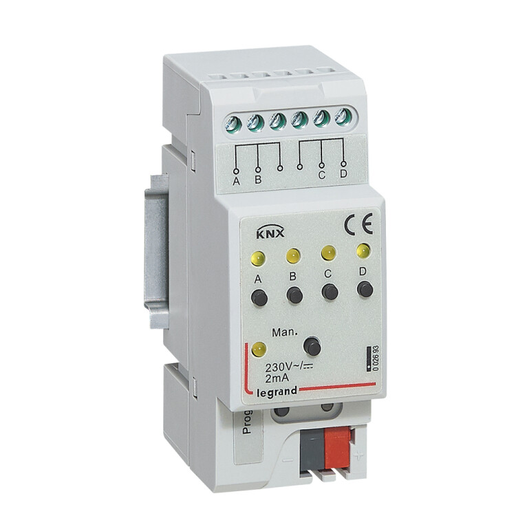 KNX.Бинарный ввод 220В 4-канальный. DIN 2 модуля. | 002693 | Legrand