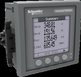 PM2220 счетчик многофункциональный, 3-ф, LCD, RS485 Modbus, кл.т. 1 | METSEPM2220R | Schneider Electric