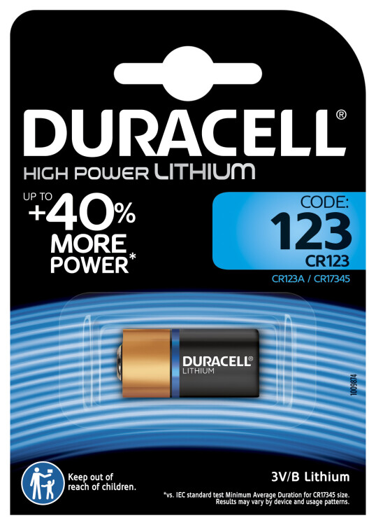 Элемент питания Duracell CR123 | A0001263 | Duracell