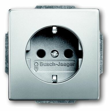 Розетка SCHUKO 16А 250В, серия pur/сталь | 2011-0-6212 | 2CKA002011A6212 | ABB