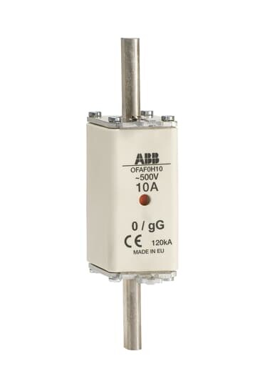 Предохранитель OFAF0H6 6A тип gG размер0, до 500В | 1SCA022627R1800 | ABB