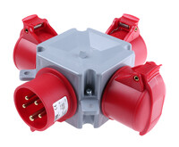 Адаптер 3-лучевой 416T6, 16A, 3P+N+E, IP44 | 2CMA168124R1000 | ABB