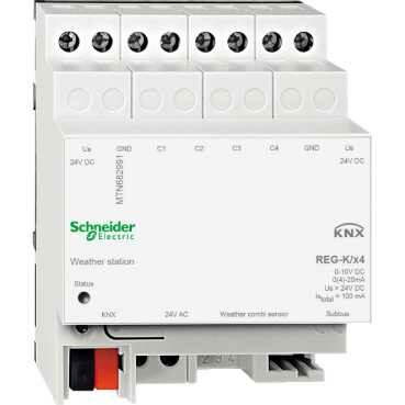 МЕТЕОСТАНЦИЯ 4-КАНАЛЬНАЯ REG-K | MTN682991 | Schneider Electric