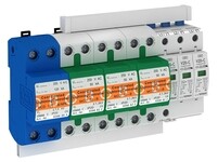 Комплект УЗИП 3+NPE (Класс I+II), 255 В (PS4-B+C TNS+FS) | 5089763 | OBO Bettermann