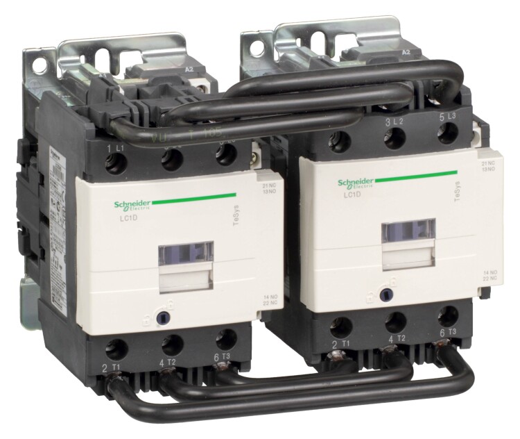 КОНТАКТОР РЕВЕРС. D 3Р,95 A,НО+НЗ,220V 50/60 ГЦ,ЗАЖИМ ПОД ВИНТ, | LC2D95M7 | Schneider Electric