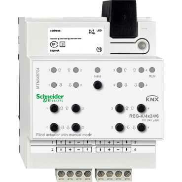 АКТОР ДЛЯ ЖАЛ. REG-K/ 4X24/ 6 С РУЧН УПР | MTN648704 | Schneider Electric