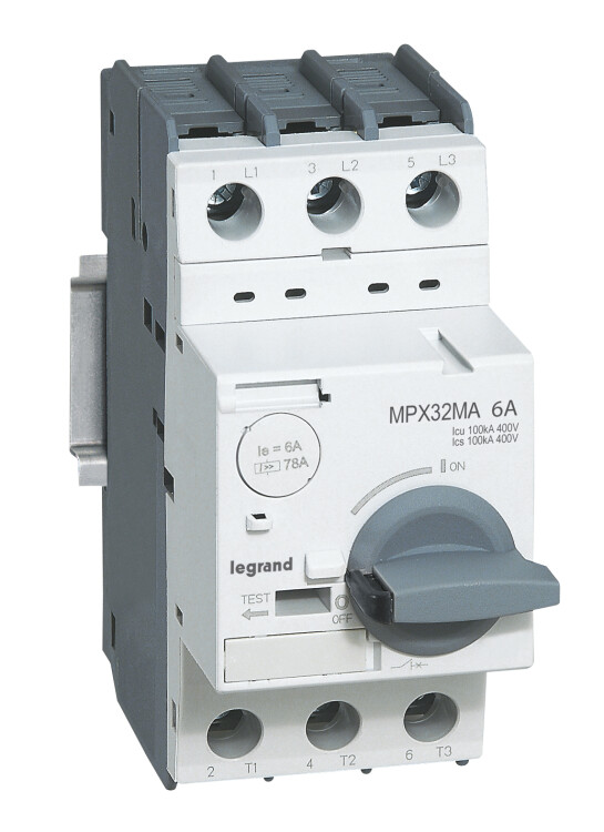 Выключатель автоматический для защиты электродвигателей MPX3 32MA 0,16A 100kA | 417340 | Legrand