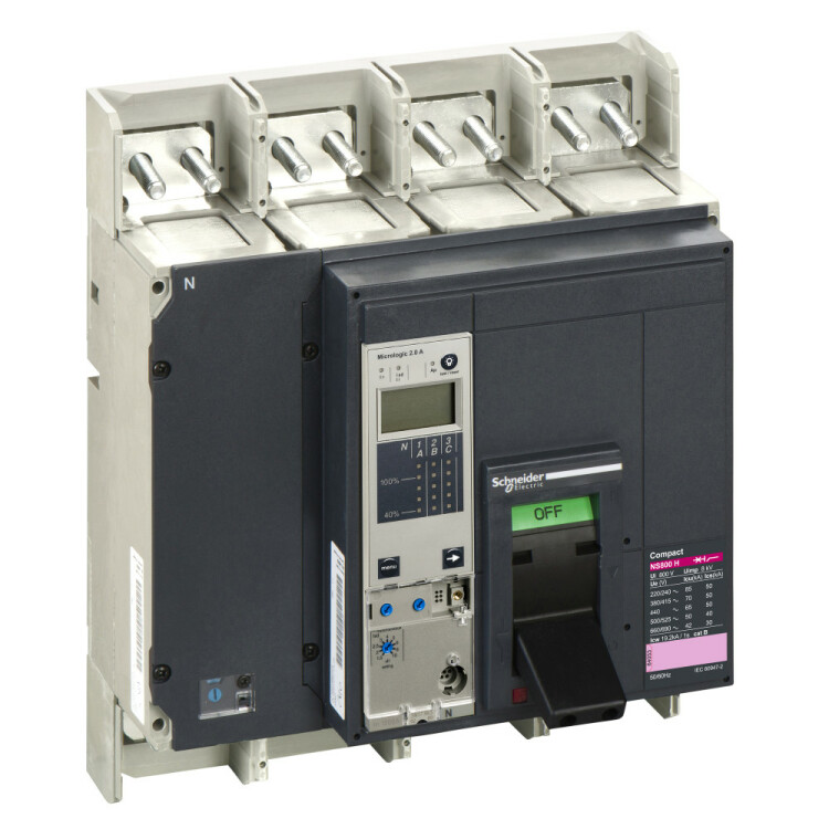 ВЫКЛЮЧАТЕЛЬ NS800 H 4P+MICR 2.0A В СБОРЕ | 33239 | Schneider Electric