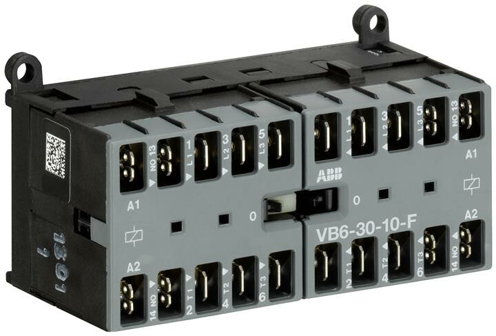 Миниконтактор реверсивный VB6-30-10-F 9A (400В AC3) катушка 24В АС | GJL1211903R0101 | ABB