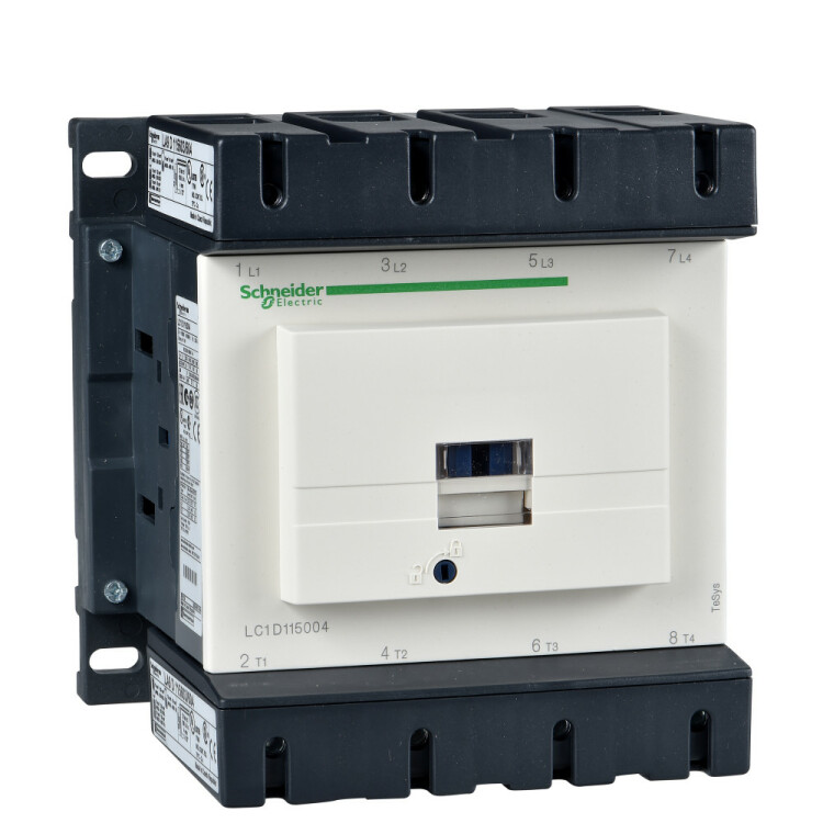 КОНТАКТОР D 4Р (4 НО),AC1 200 A,220V 50/60 ГЦ,ЗАЖИМ ПОД ВИНТ | LC1D115004M7 | Schneider Electric