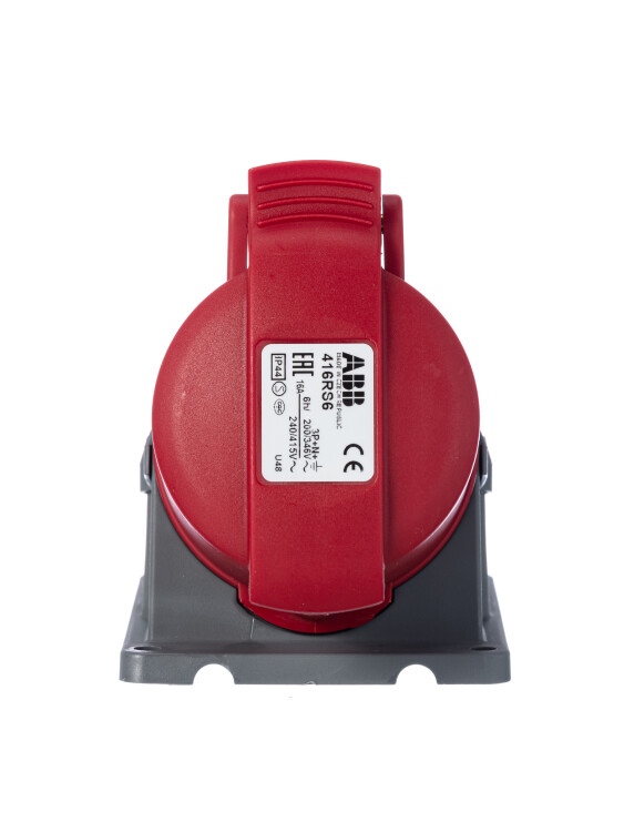 Розетка для монтажа на ПОВЕРХНОСТЬ 16A. 3P+N+E. IP44 416 RS6 | 2CMA193115R1000 | ABB