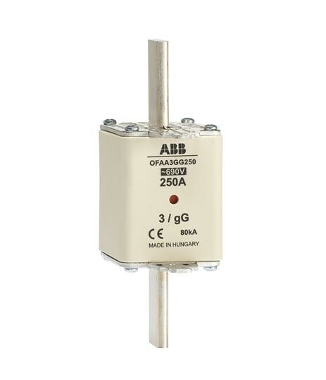 Предохранитель OFAA3GG355 355A тип gG размер3, до 690В | 1SCA022701R1180 | ABB