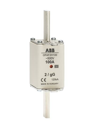 Предохранитель OFAF2H63 63A тип gG размер2, до 500В | 1SCA022627R5110 | ABB
