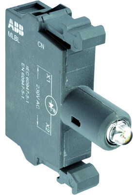 Патрон MLBL-00G со встроенным светодиодом зеленый 12В DC | 1SFA611621R1002 | ABB