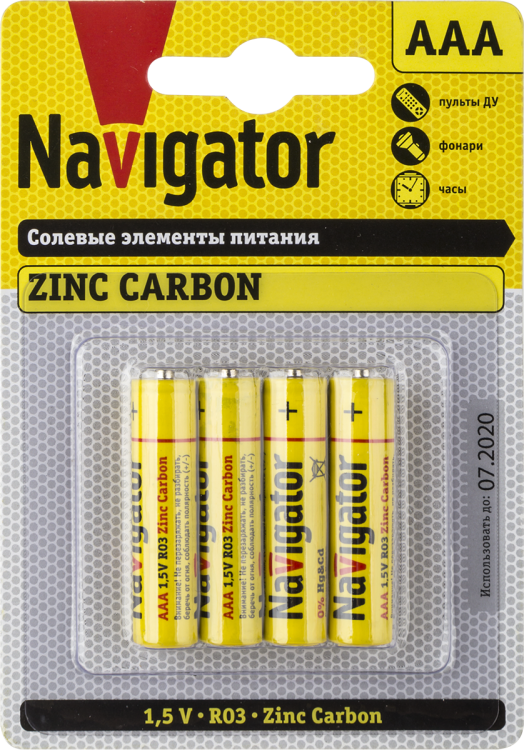Элемент питания 94 767 NBT-NS-R03-BP4 | 94767 | Navigator