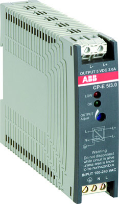 Блок питания CP-E 5/3.0 (регулир. вых. напряж) 90-265В AC / 120-370В DC, выход 5В DC /3.0A | 1SVR427033R3000 | ABB