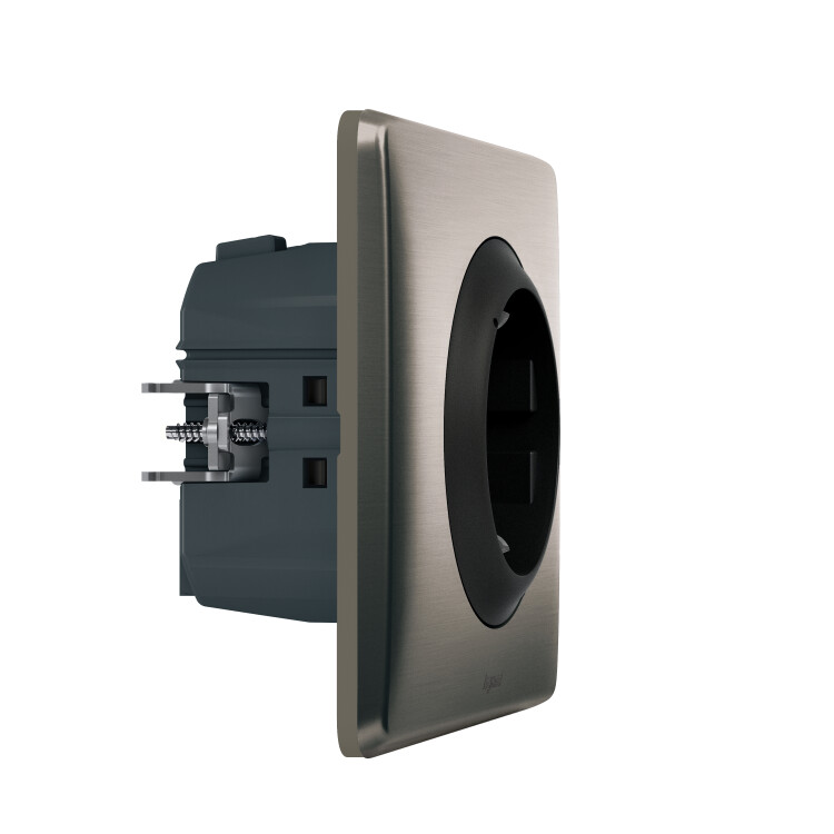 Розетка умная с/з Celiane 16А 230В рамка вольфрам графит Netatmo | 064838 | Legrand