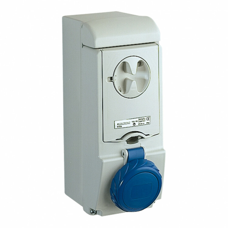 НАСТЕННАЯ РОЗЕТКА UNIKA С ДЕРЖ ПРЕДОХР 32A 3PNE 200-250 IP65 | 83194 | Schneider Electric
