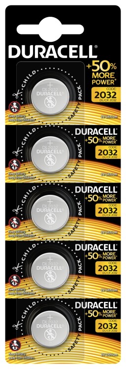 Батарейки Duracell DL/CR2032 5х1 | Б0035495 | Duracell