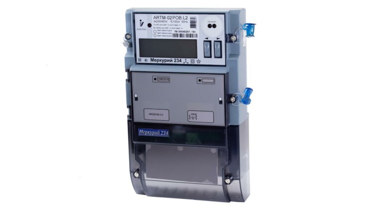 Счетчик Меркурий 234 ARTM2-00 PBR.G 5-10A/100В (2-напр) (мнтар.) ЖКИ (монт. пл.)