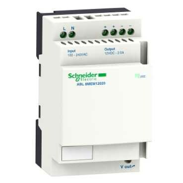 МОДУЛЬНЫЙ БЛОК ПИТАНИЯ 12В 2A | ABL8MEM12020 | Schneider Electric