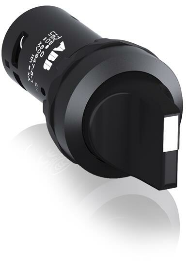 Переключатель C2SS2-10B-10 2-х позиционный черный 1НО (90 градусов) с фиксацией (черное декоративное кольцо)|1SFA619201R1016| ABB