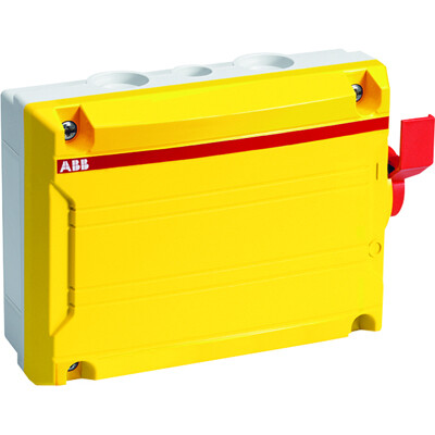 Выкл в боксе с доп. контактом 6р 16А IP65 BWS616Y TPN | 2CMA142425R1000 | ABB