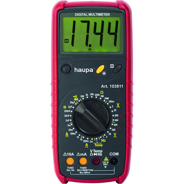 Мультиметр цифровой "Multi Сheсk 2", 1000В | 103811 | Haupa