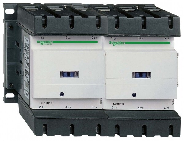 КОНТАКТОР РЕВЕРС. D 3Р, 150 A, НО+НЗ, 380V 50/60 ГЦ, ЗАЖИМ ПОД ВИНТ, | LC2D150Q7 | Schneider Electric