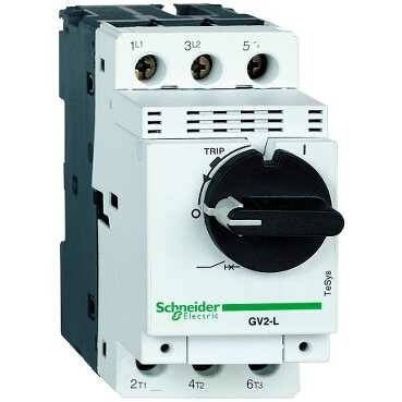 Выключатель автоматический с магнитным расцепителем 6,3A | GV2L10 | Schneider Electric