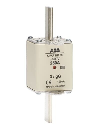 Предохранитель OFAF3H355 355A тип gG размер3, до 500В | 1SCA022627R6600 | ABB