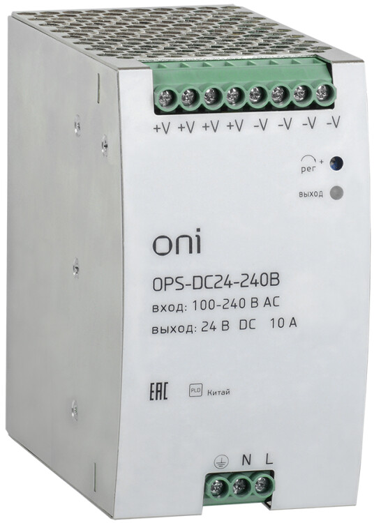 Блок питания OPS 220В AC/24В DC 75Вт ONI | OPS-DC24-075B | ONI