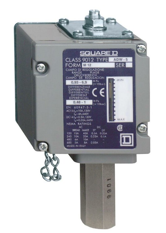 РЕЛЕ ДАВЛЕНИЯ 28 A 210БАР | ADW6M129012 | Schneider Electric