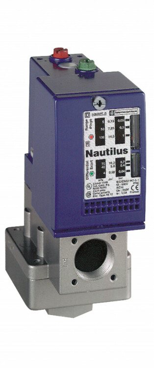 ВЫКЛЮЧ.ДАВЛ.,-1БАР, 2С/О, 2 ПОРОГА, 230В | XMLCM02T2S12 | Schneider Electric