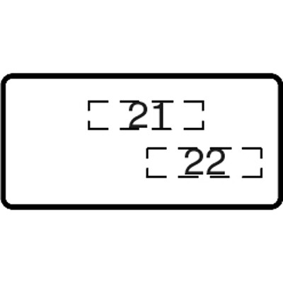 Шильдик MA6-1073 с текстом Off/On | 1SFA611930R1073 | ABB