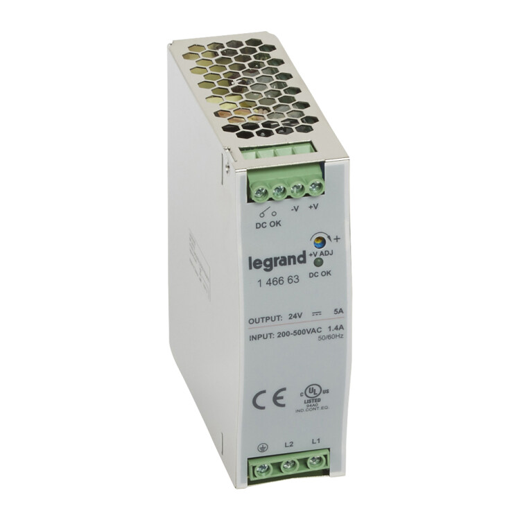 1/2-фазныйИмпульсный источник питания 24В 120Вт5A | 146663 | Legrand