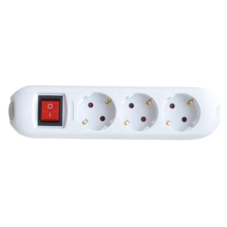Колодка 3GS-SMART трехместная с выключателем 16А с заземлением 5430 | 4690612010489 | IN HOME