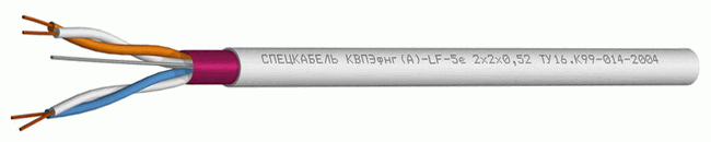 КВПЭфнг(А)-LS-5e 2х2х0,52 (Спецкабель)