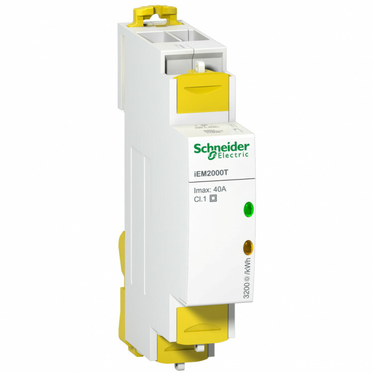 Поверенный счетчик iEM2000T с имп. Вых, 1-ф, 1 кл., 40А | A9MEM2000TRU | Schneider Electric