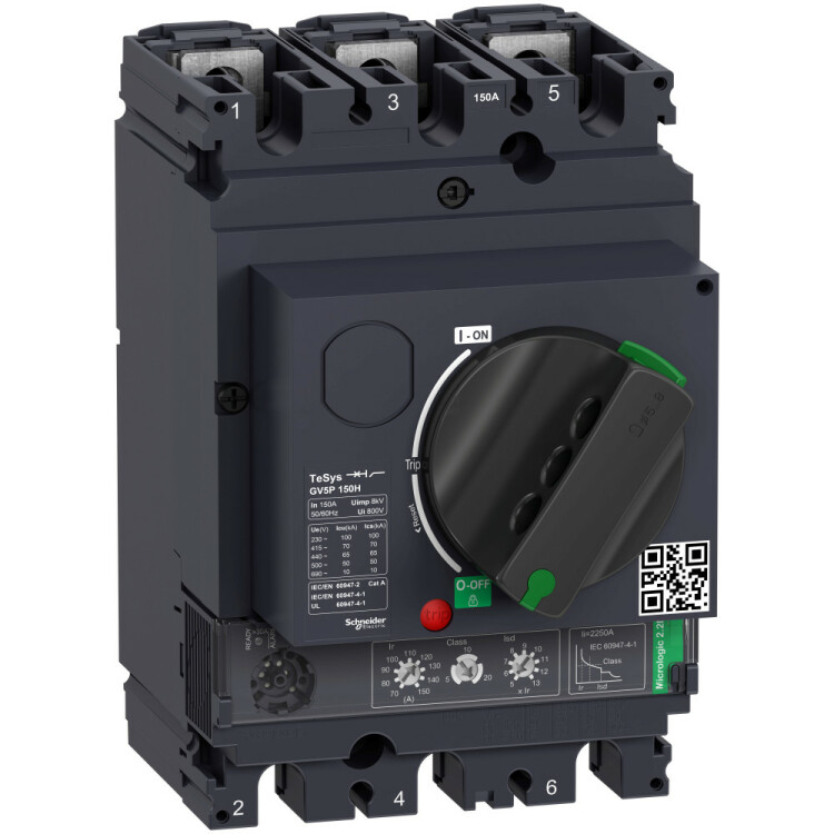 Выключатель автоматический GV5P T/M 150A 70kA | GV5P150H | Schneider Electric