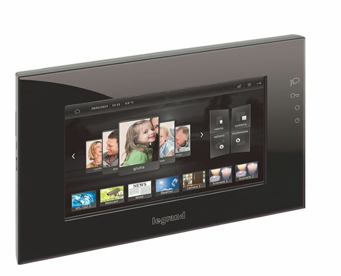 My Home SCS.Тач скрин 10" черный, емкостной экран | 067228 | Legrand