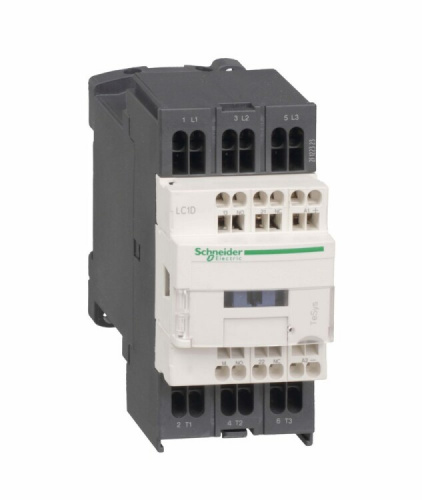КОНТАКТОР D 3Р, 38 A, НО+НЗ, 24V DС, 2.4 ВТ, ОГРАН. ПЕР, ПРУЖИННЫЙ ЗАЖИМ | LC1D383BL | Schneider Electric