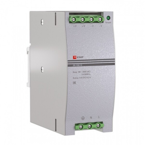 Блок питания 12В DR-75W-12 EKF PROxima | dr-75w-12 | EKF