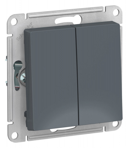 AtlasDesign Грифель Переключатель 2-клавишный сх.6, 10АХ, механизм | ATN000765 | Schneider Electric