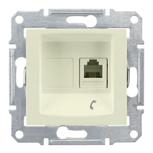 Sedna Бежевый Розетка ТЛФ 1-ая RJ11 | SDN4101147 | Schneider Electric