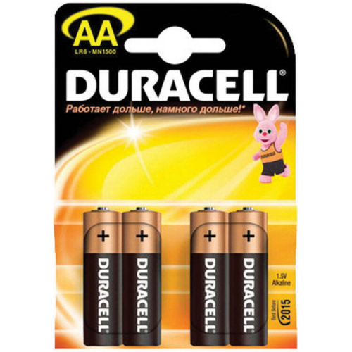 Элемент питания Duracell LR6-4BL BASIC | Б0026815 | Duracell